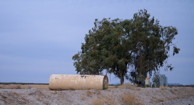 Water Tank Abandoned Farm equipment