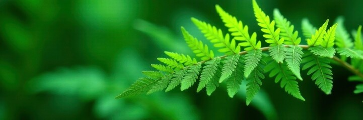 Macro shot of fern fronds with intricate veins, ferns, foliage, leaf details