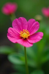 Obraz premium Macro shot of Portulaca pilosa plant with intricate details, garden, plantspot
