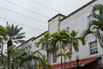 art deco street in the town