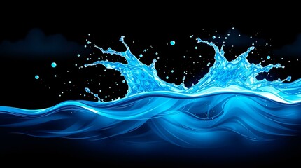 Water Effect Suitable for Photoshop Screen mode SET_1