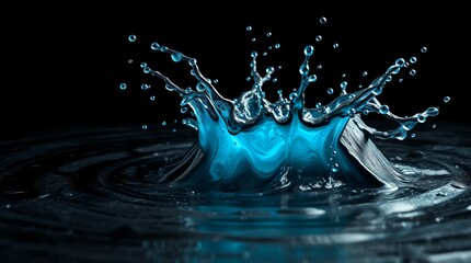 Water Effect Suitable for Photoshop Screen mode SET_1