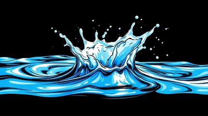 Water Effect Suitable for Photoshop Screen mode SET_1