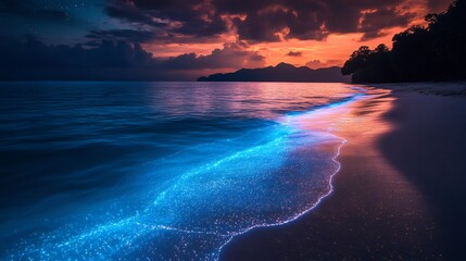 Symbolic representation of glowing tides