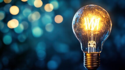 Bright Bulb in Minimalist Background for Consulting Services