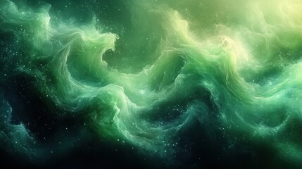 Emerald Green Gradient Texture with Dark Elements Abstract Background for Modern Design