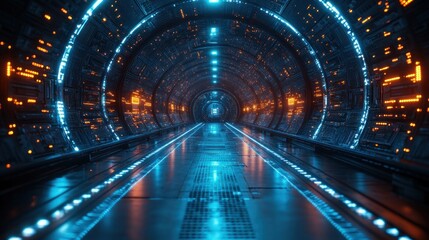 Server Room Protecting Financial Data with Technology and Security