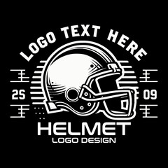 Helmet Vector Logo Design