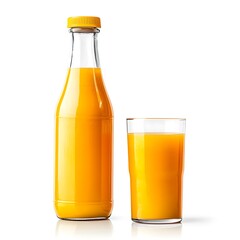 Refreshing Group of Fruit Smoothies and Fruits with Dripping Orange Juice