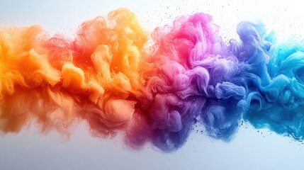 Obraz premium Colorful Paint Splash Abstract Design