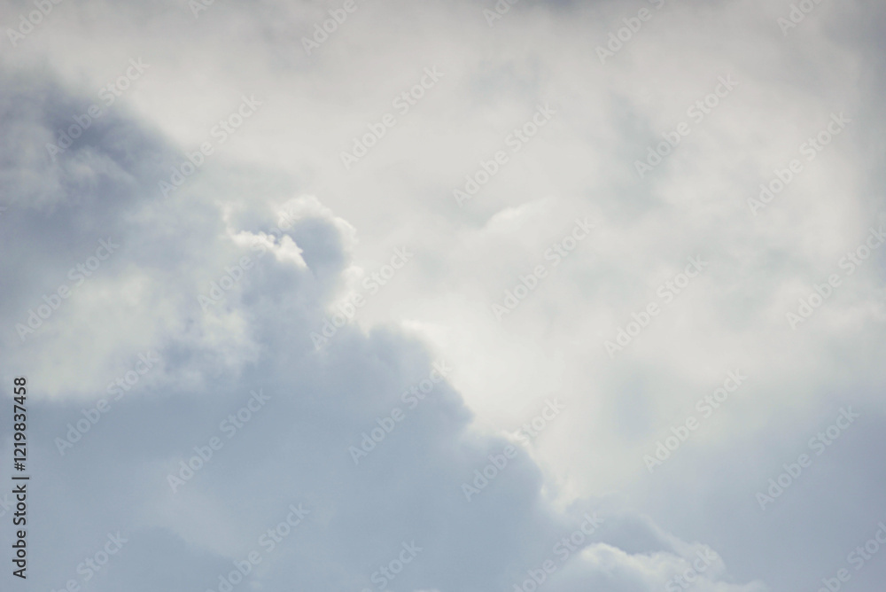 Canvas Prints close up of moody clouds turn grey before rain