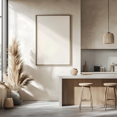 Modern Interior Poster Frame Mockup for Professional Presentation