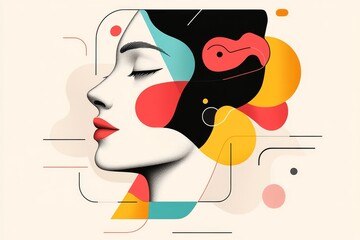 An abstract illustration of a figure surrounded by swirling lines and shapes, using soft pastel tones to evoke a sense of nervous energy