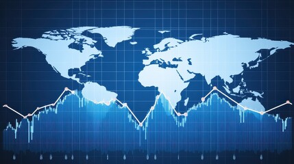 Business performance background with a rising stock chart, economic data, and financial trends, clean and professional, [stock chart, business], [business performance] 