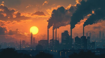 Fototapeta premium Carbon trading mechanisms to support carbon neutrality and emissions reduction.