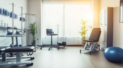 A modern rehabilitation facility with advanced 