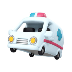 3d illustration of  ambulance