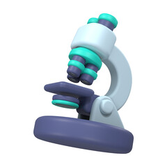 3d illustration of  microscope