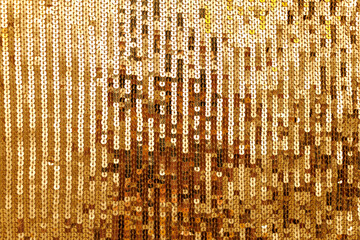 Gold Sequin Fabric background