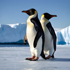 Obraz premium emperor penguin in polar regions