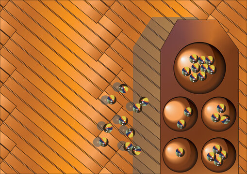 Congkak Traditional Games Digital Art