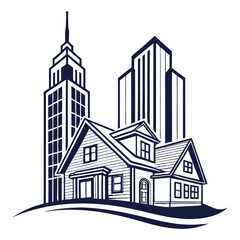 Fototapeta premium Real Estate Business Logo Icon
