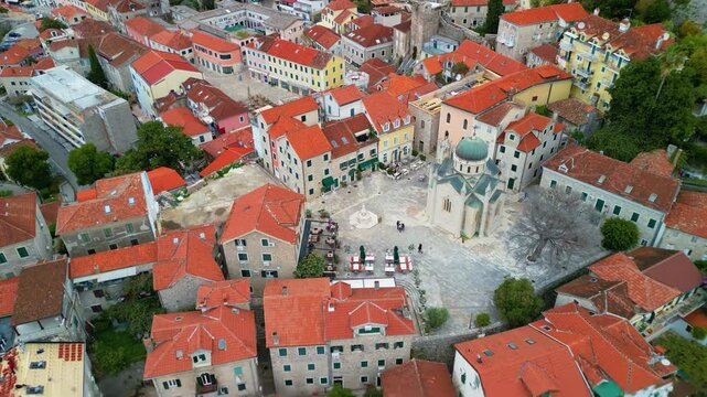 herceg novi aerial drone view	-montenegro
