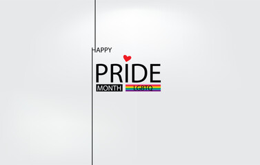 Obraz premium Celebrating Authenticity Happy Pride Month Design