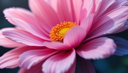 Obraz premium A Pink Flower Blossom Close Up Detailed View