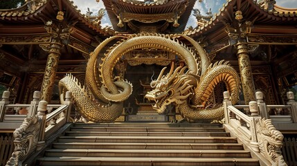 Fototapeta premium Dreamstime_chinese_dragon_ancient_chinese_architect