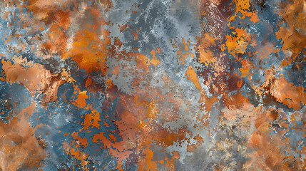 Metallic multicolored marble texture background, generative ai