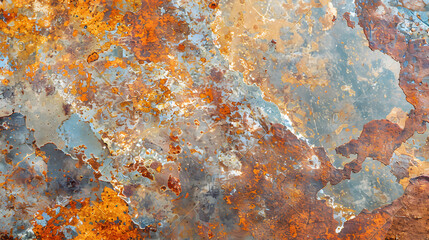 Metallic multicolored marble texture background, generative ai