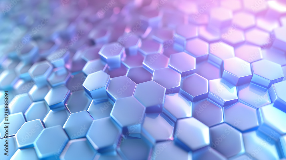 Poster minimal abstract background hexagon pattern, generative ai