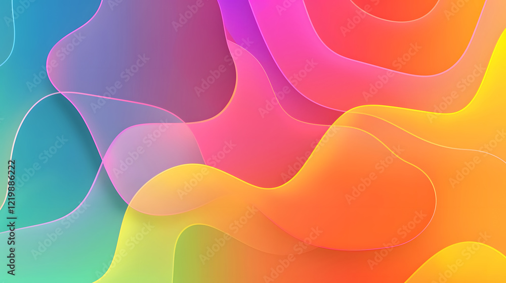 Poster minimalistic soft gradient background design, generative ai