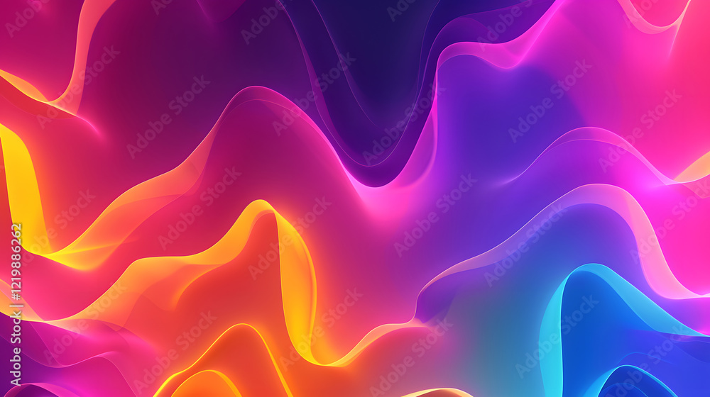 Poster minimalistic soft gradient background design, generative ai