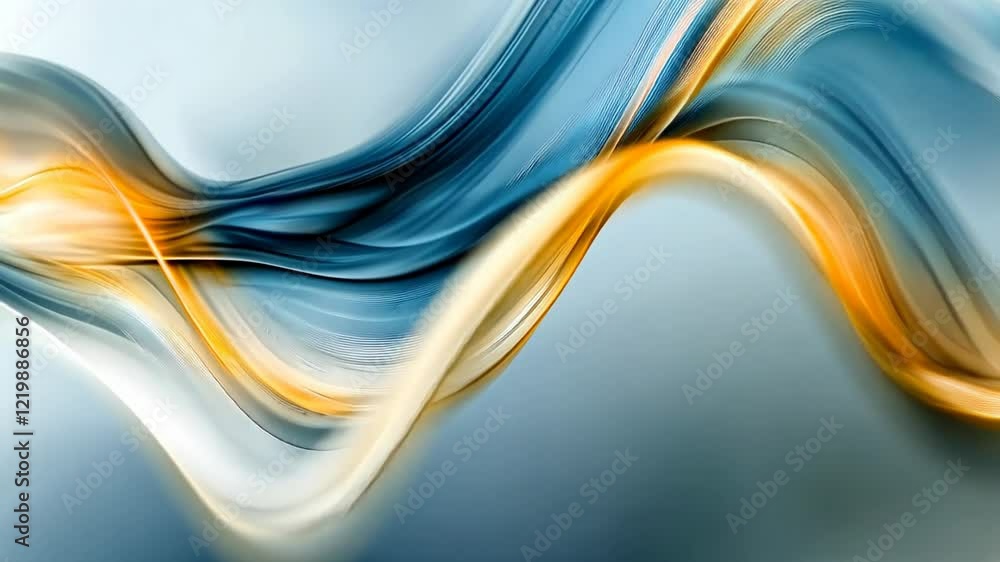 Poster flowing colors create a mesmerizing dance of light in an abstract artwork. generative ai