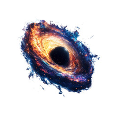 Cosmic Vortex A Black Hole's Gravitational Dance