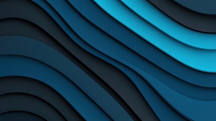 Fototapeta premium Abstract Waves of Blue and Black Design for Modern Backgrounds