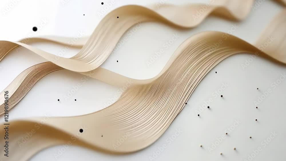 Poster mastering the art of delicate paper crafting with flowing lines and intricate designs. generative ai