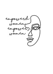Empowered Women Empower Women SVG Design – Inspirational Artwork for T-Shirts, Tote Bags, Mugs, and Personalized Gifts