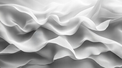 Fototapeta premium A soft, light gray background featuring a subtle geometric pattern overlaid with a translucent white veil-like texture. 