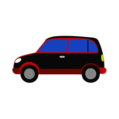 Colorful cartoon-style car icon