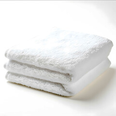 white towel on white background