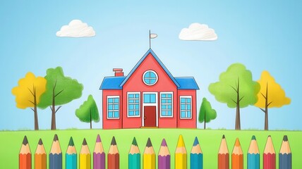 Naklejka premium difficulty assessment flat design front view educational theme cartoon drawing