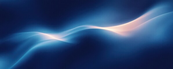Abstract Banner Header Design Dark Blue Smooth Gradient Glowing Light Grainy Background Texture