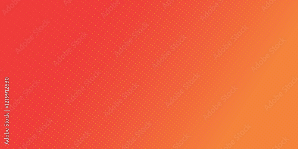 Poster dots halftone orange color pattern gradient texture with technology digital background. dots pop art