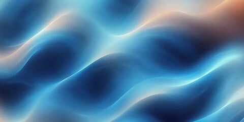 Obraz premium Abstract Blue Gradient Background Soft Focus Ethereal Lighting Smooth Curved Lines Digital Art