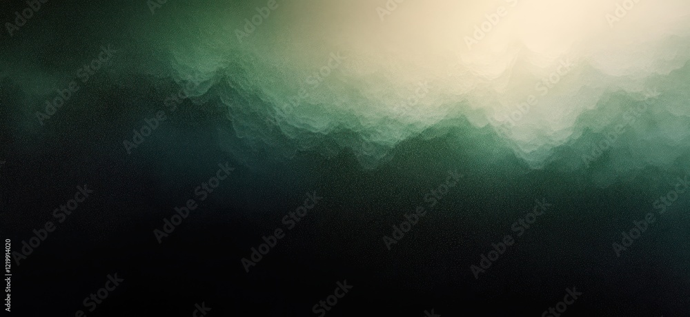Aufkleber dark green gray gradient background abstract texture minimal design noise ethereal atmosphere
