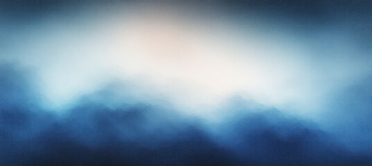 Fototapeta premium Abstract Blue Gradient Background with Soft Light and Grainy Texture for Modern Design