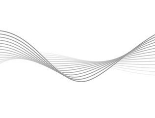 ライン・ウエーブのようなアブストラクトのデザインイラスト